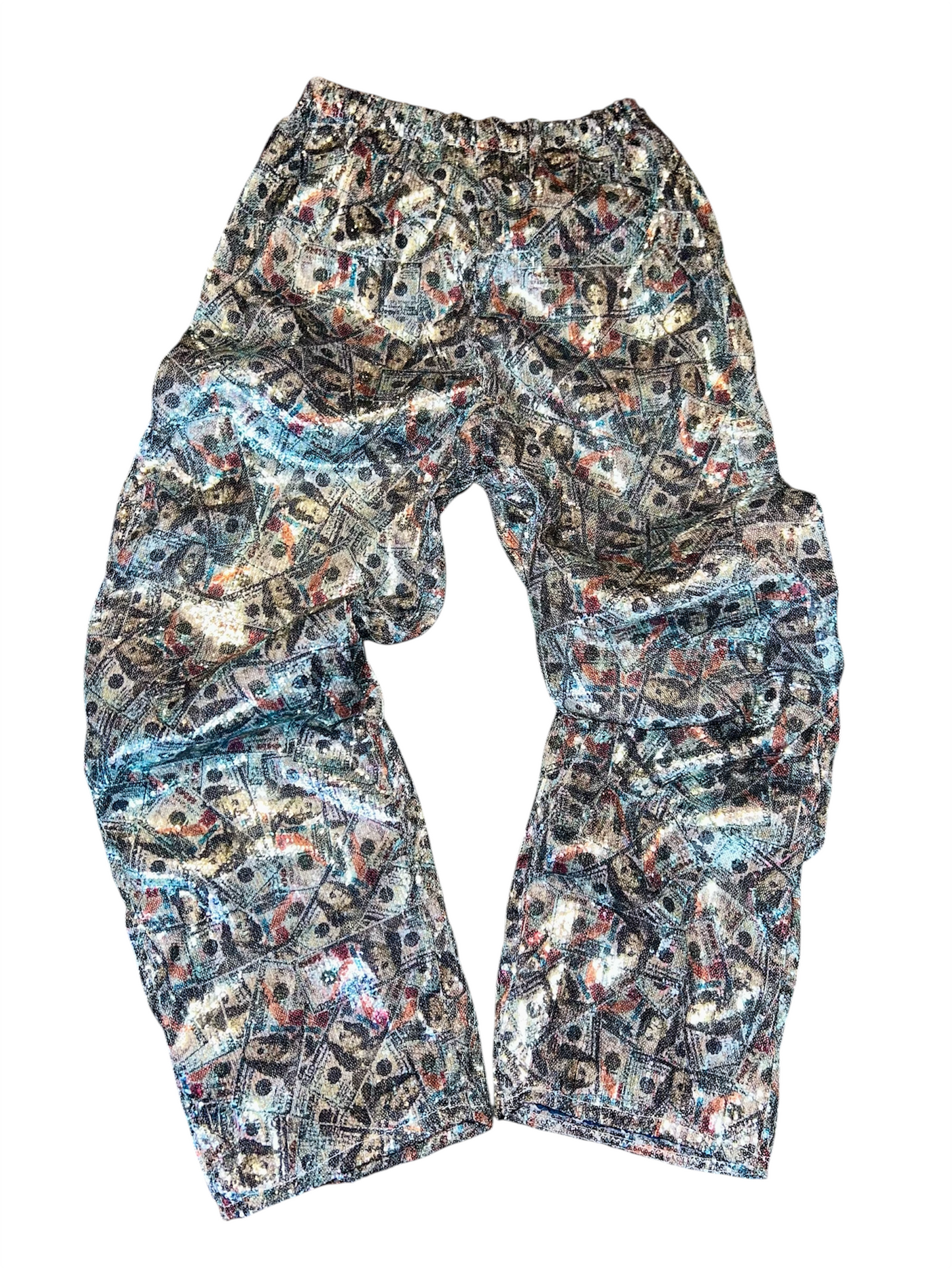 Money Sequin Jogger Pants