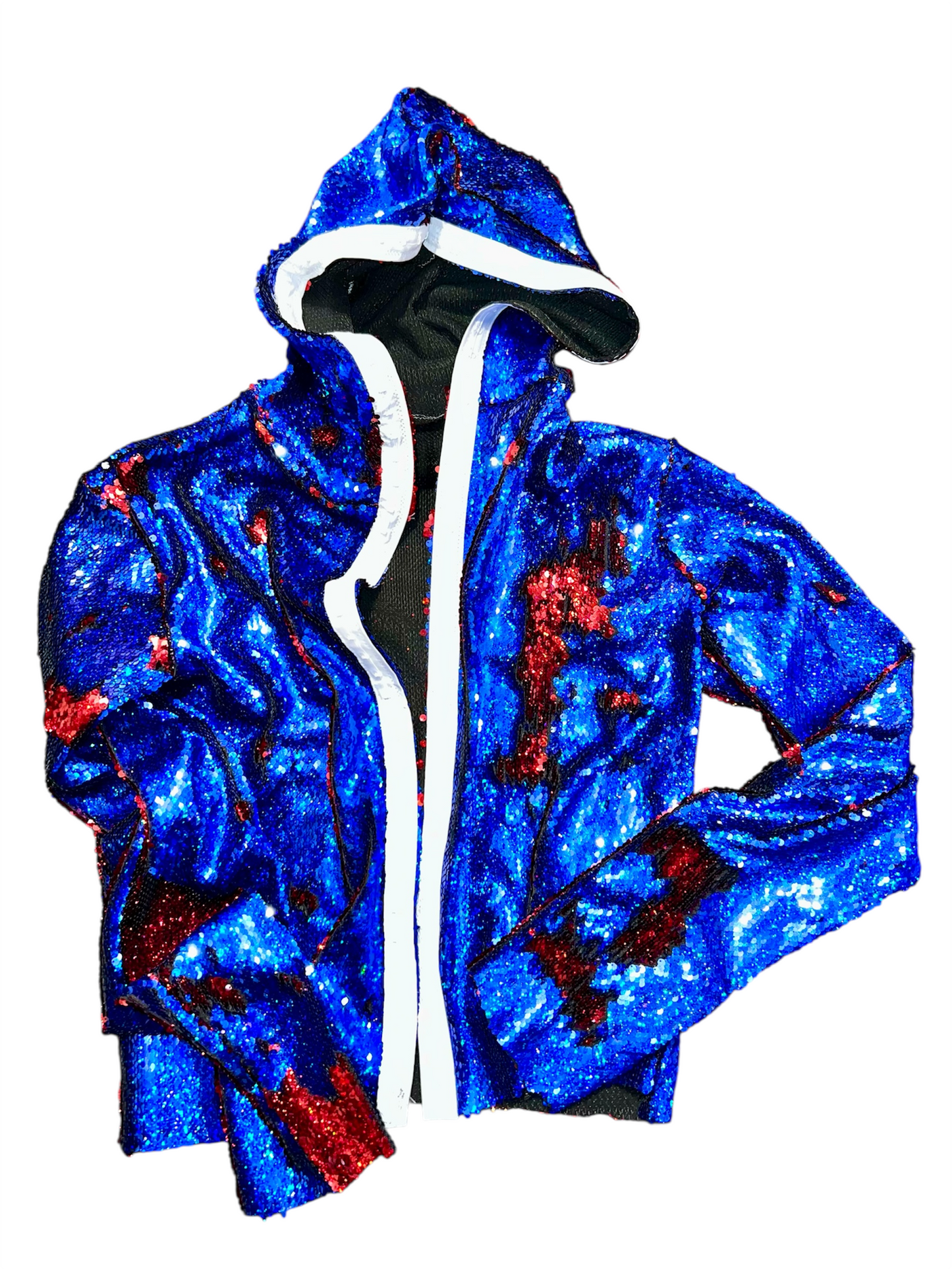 Runway Sequin Corset Hoodie